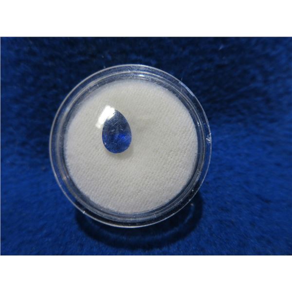 Teardrop Saphire - 3.22 Karat - 0.2 Grams Total Weight