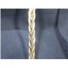 Image 2 : Four Strand 18" Braided Flat Chain Necklace - Gold Plated