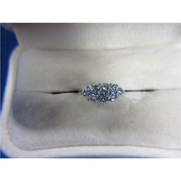 Ladies 14 Karat Two Tone Gold Engagement Ring Size 5