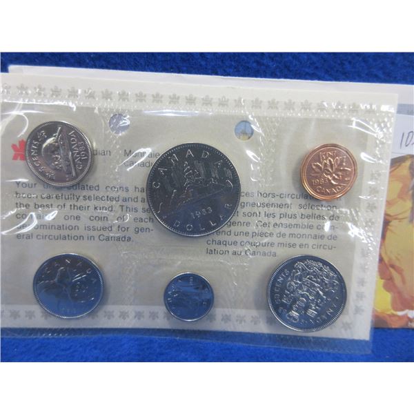 1983 Canadian Uncirculated 6 Coin Set