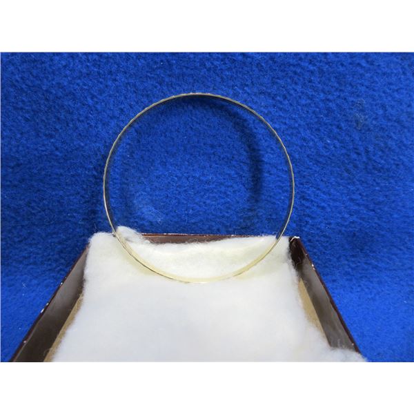 1970's Narrow 14 Karat Gold Bangle Bracelet