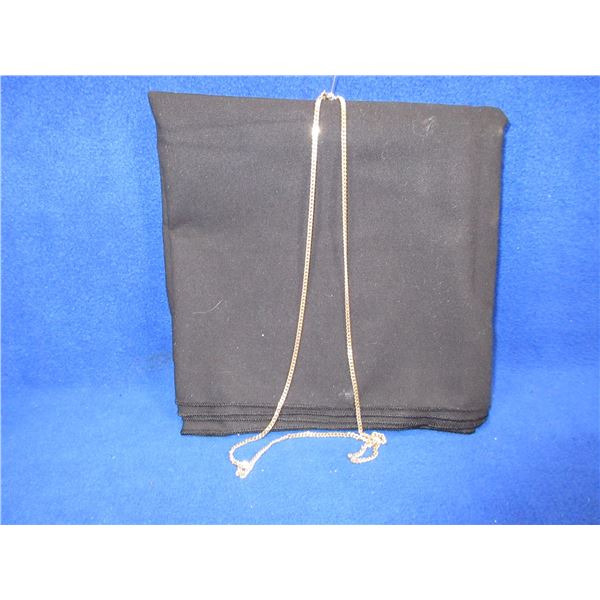 10 Karat Gold Flat Chain Necklace - 28"