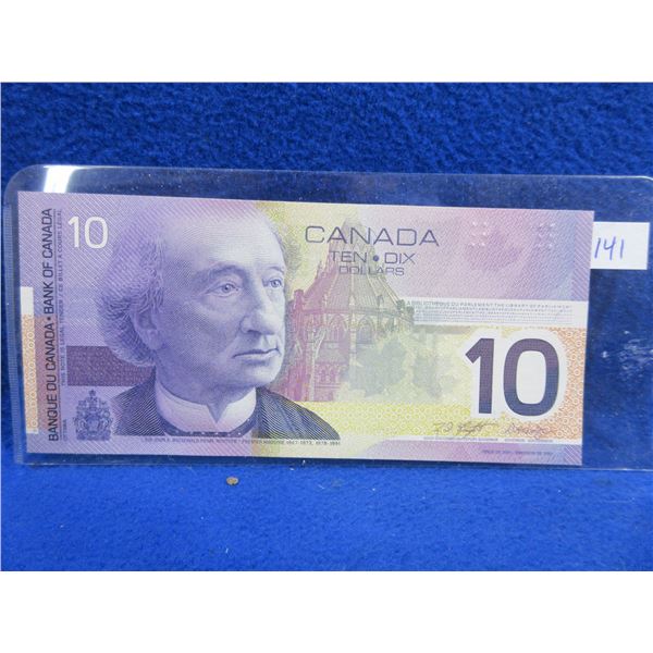 2001 Canadian $10 Paper Note