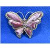 Image 1 : Vintage Enamel & Rhinestone Butterfly Brooch