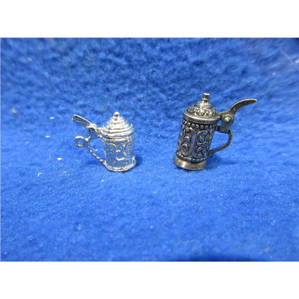 Miniature Steins - Set of Two - 4.1 Grams Total Weight