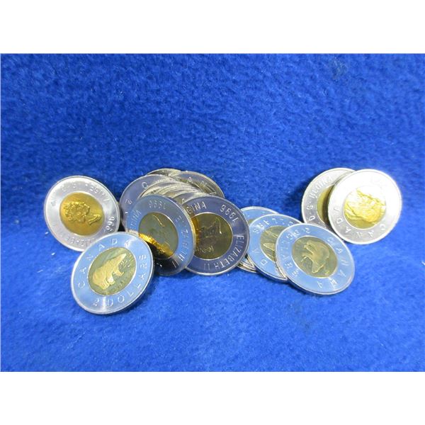 Canadian $2 Coins - Bag of 17