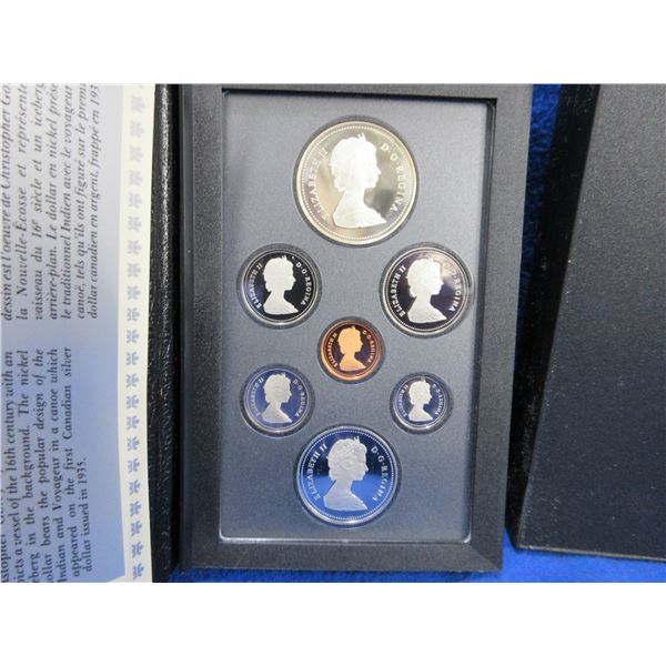 1987 Canadian Double Dollar 7 Proof Set with .500 Silver Dollar