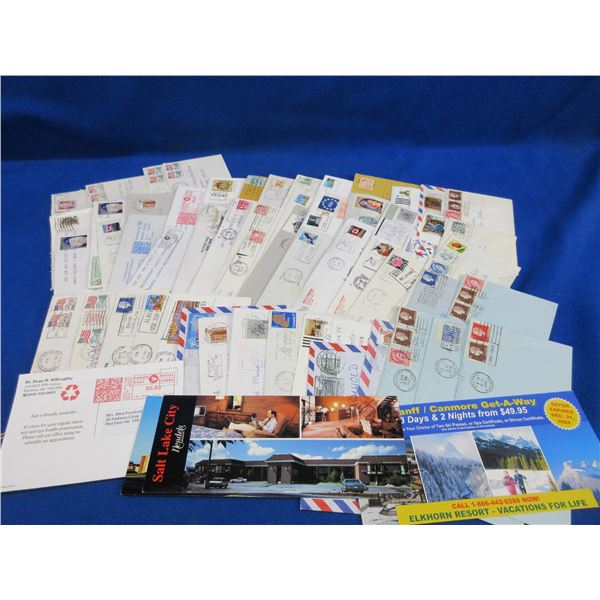 Pack of Assorted Postcards & Letters with Cancelled Stamps