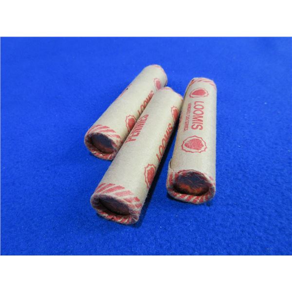 Canadian Pennies - 3 Intact Rolls of 50
