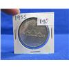 Image 1 : 1955 Canada Dollar .800 Silver - 23.33 Grams