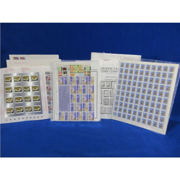 7 Sheets of Collector Stamps and Stamp Catalogue