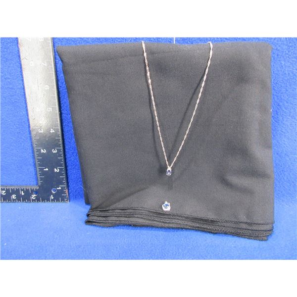 20" Twisted .925 Silver Chain with 2 Pendants