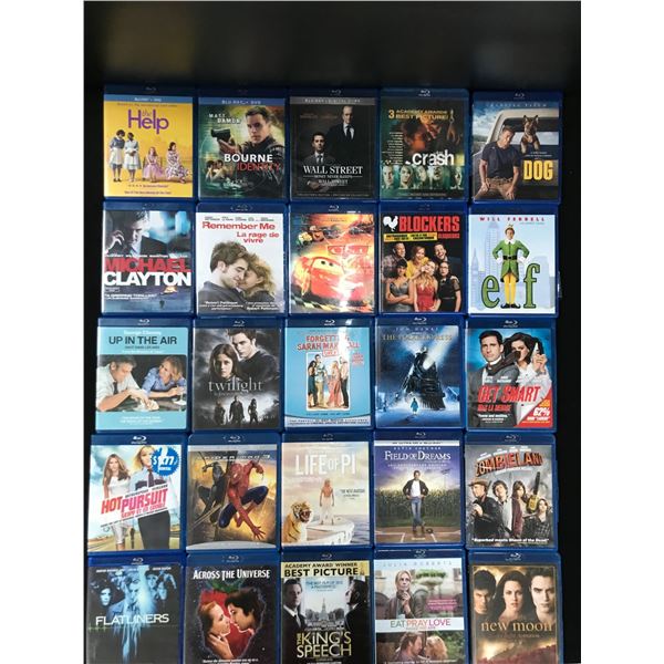 LOT OF 25 BLURAYS POPULAR TITLES