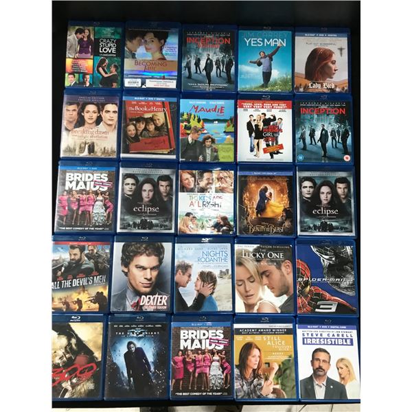 LOT OF 25 BLURAYS POPULAR TITLES