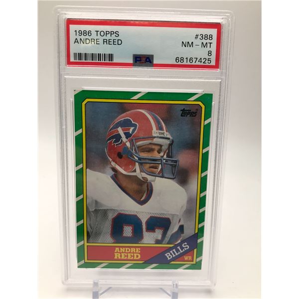 1986 TOPPS NFL ANDRE REED (PSA 7)