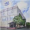 Image 3 : THE OFFICE CAST SIGNED CUSTOM FRAMED 20 X 24 POSTER (FROZEN POND COA)