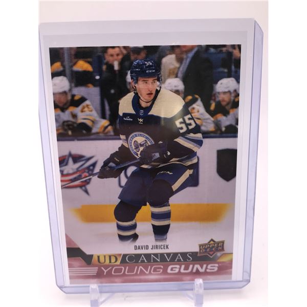 2022-23 UPPER DECK DAVID JIRICEK YOUNG GUNS CANVAS ROOKIE CARD