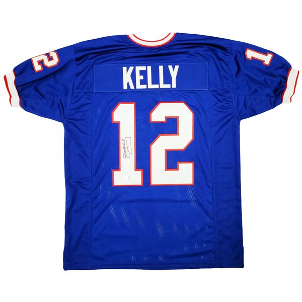 JIM KELLY SIGNED BUFFALO BILLS JERSEY (BECKETT COA)