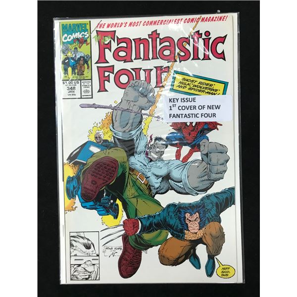 MARVEL COMICS NO348 THE NEW FANTASTIC FOUR (1ST NEW FF COVER)