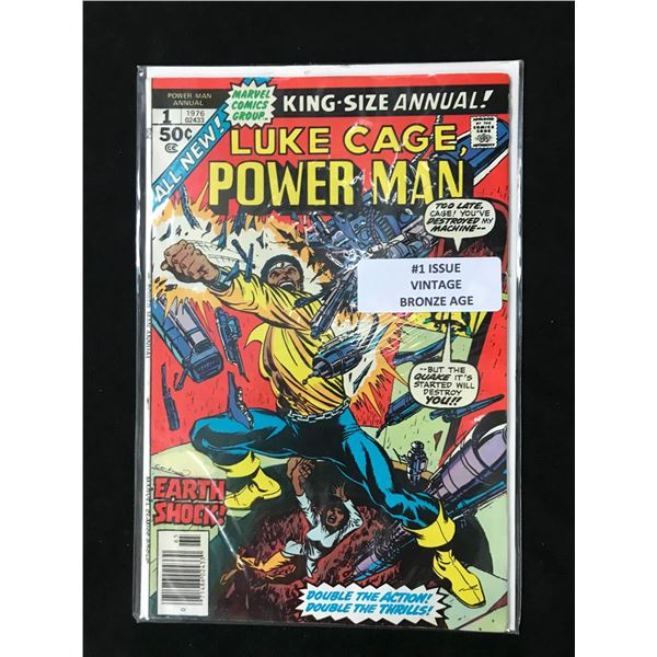 MARVEL COMICS NO.1 LUKE CAGE POWER MAN (VINTAGE BRONZE AGE)