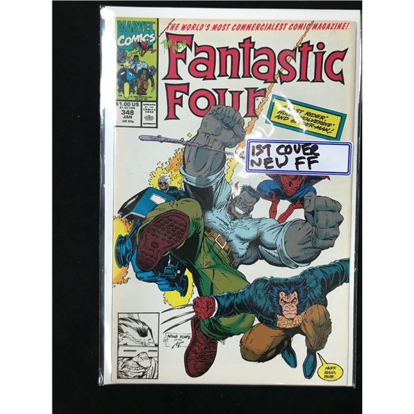 MARVEL COMICS NO.348 THE NEW FANTASTIC FOUR (1ST COVER OF NEW FF)