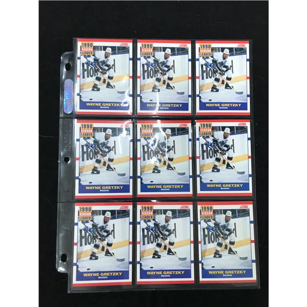 LOT OF 9 VINTAGE WAYNE GRETZKY NHL CARDS