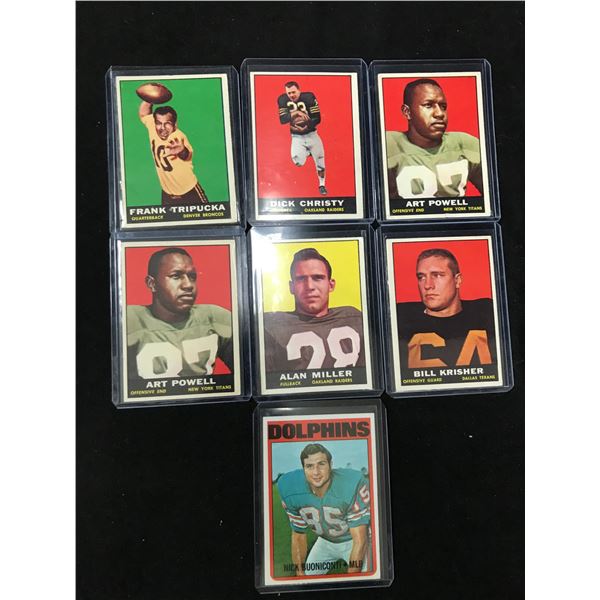 LOT OF VINTAGE NFL STAR CARDS