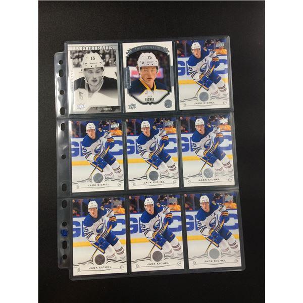 LOT OF 9 JACK EICHEL NHL CARDS