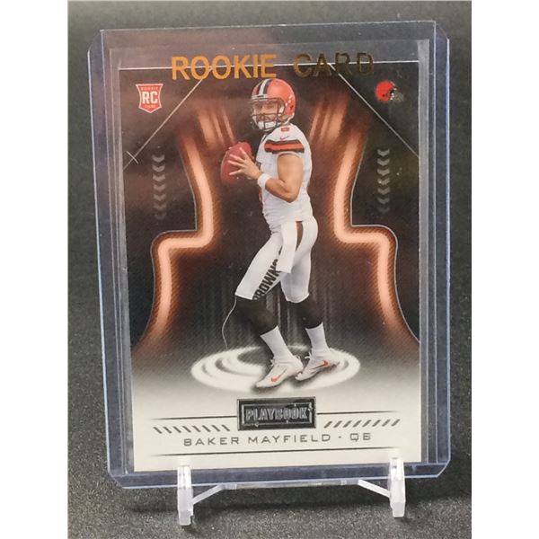 2018 PANINI PLAYBOOK NO.128 BAKER MAYFIELD ROOKIE CARD