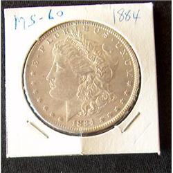 1884 MORGAN SILVER DOLLAR
