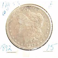 1892 O MORGAN SILVER DOLLAR