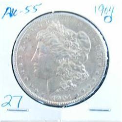 1904 O MORGAN SILVER DOLLAR