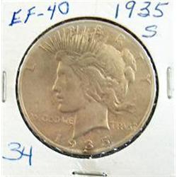1935 S PEACE SILVER DOLLAR