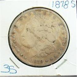 1878 S MORGAN SILVER DOLLAR