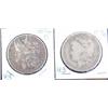 Image 1 : 1894 O AND 1896 O MORGAN SILVER DOLLARS