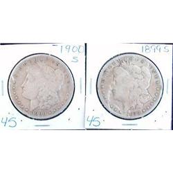 1899 S AND 1900 S MORGAN SILVER DOLLARS