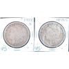 Image 1 : 1899 S AND 1900 S MORGAN SILVER DOLLARS