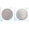 Image 1 : 1921 MORGAN AND 1922 PEACE SILVER DOLLARS