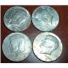 Image 1 : 4 SILVER KENNEDY HALVES
