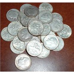 31 SILVER ROOSEVELT DIMES