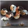 Image 2 : WIND DESIGN METALLIC WALL ART WITH TANGERINE ORANGE