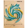 Image 1 : BLUE WAVE WALL ART