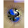 Image 2 : PEACOCK METAL WALL DECOR WITH LED LIGHTS