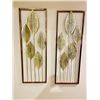 Image 2 : NORDIC LEAF WALL ART DECOR SET OF 2