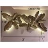 Image 1 : BUNCH LEAF WALL ART WITH LED