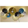 Image 2 : SPRINKLE METAL BLUE GOLD WALL DECOR WITH LED