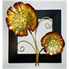 Image 1 : 3D METAL FLOWER FRAME 30CM X 30CM