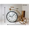 CYCLE PEN HOLDER TABLE CLOCK