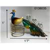 Image 1 : PEACOCK 3 CANDLE HOLDER
