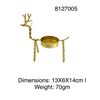 Image 3 : DEER HANDCRAFTED CANDLE HOLDER SET OF 8